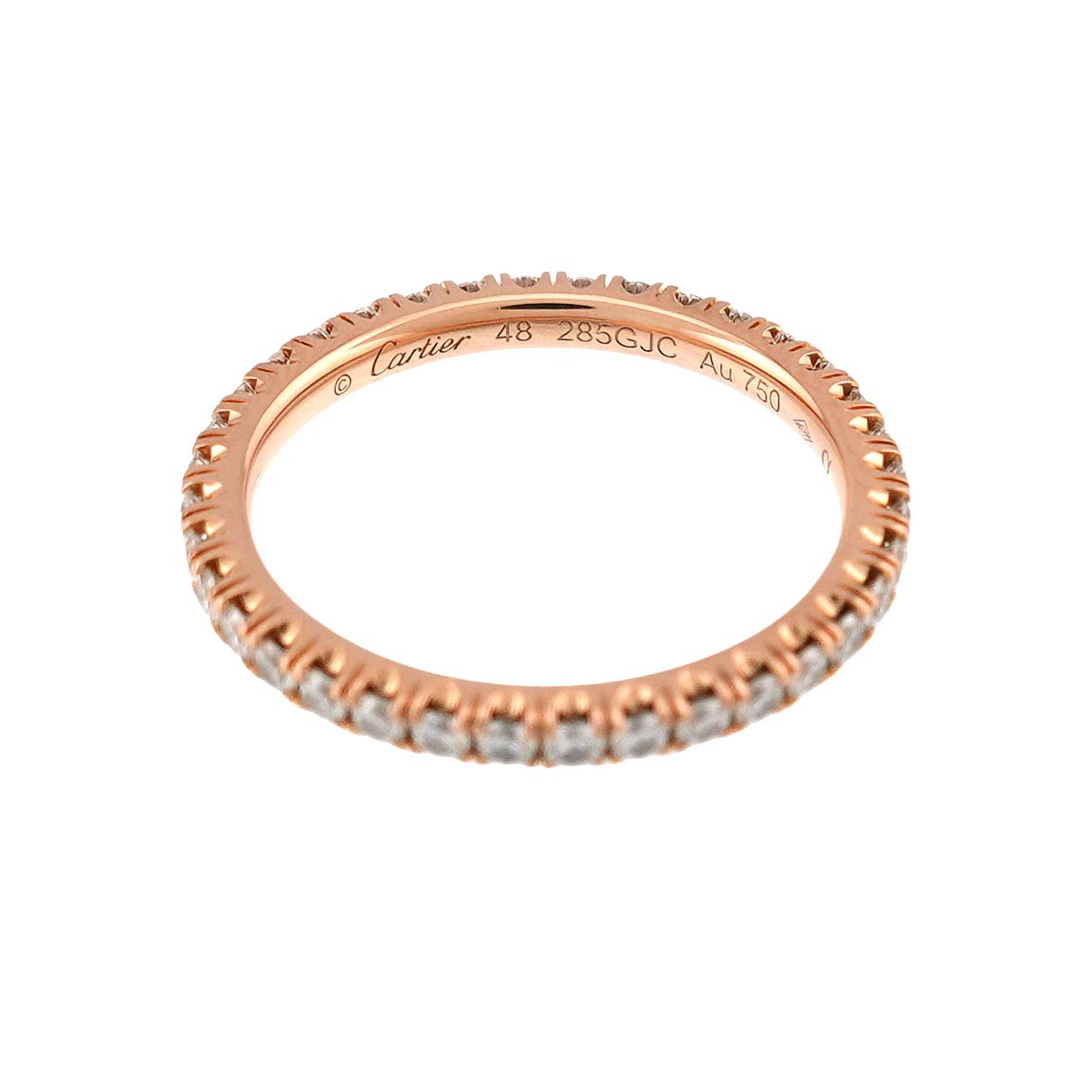 Etincelle Diamond Ring 18K Pink Gold 750 size48 4.5(US)