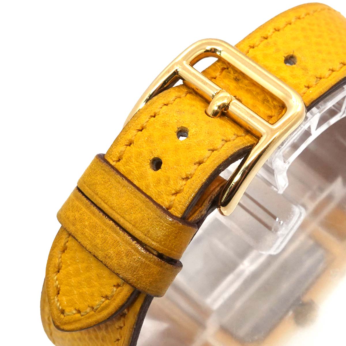 Medor Vintage pyramid Gold studs Quartz White Dial Ladies