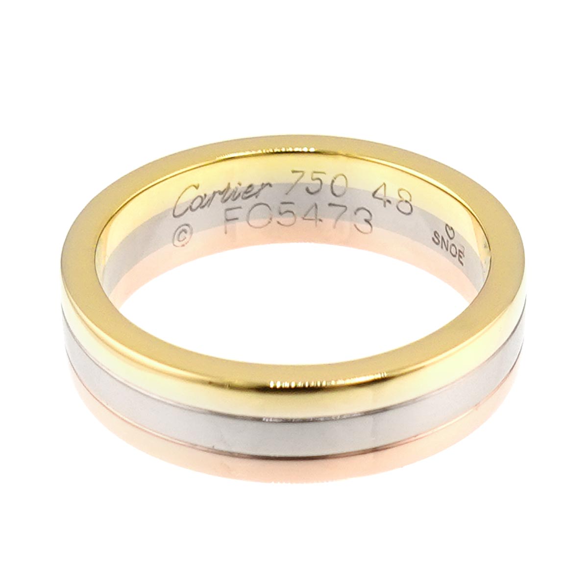 Vendome Ring 18K YG WG PG 750 size48 4.5(US)