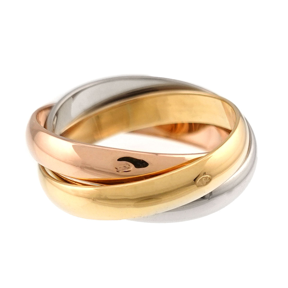Trinity Ring 18K YG WG PG 750 Size50 5.25(US)