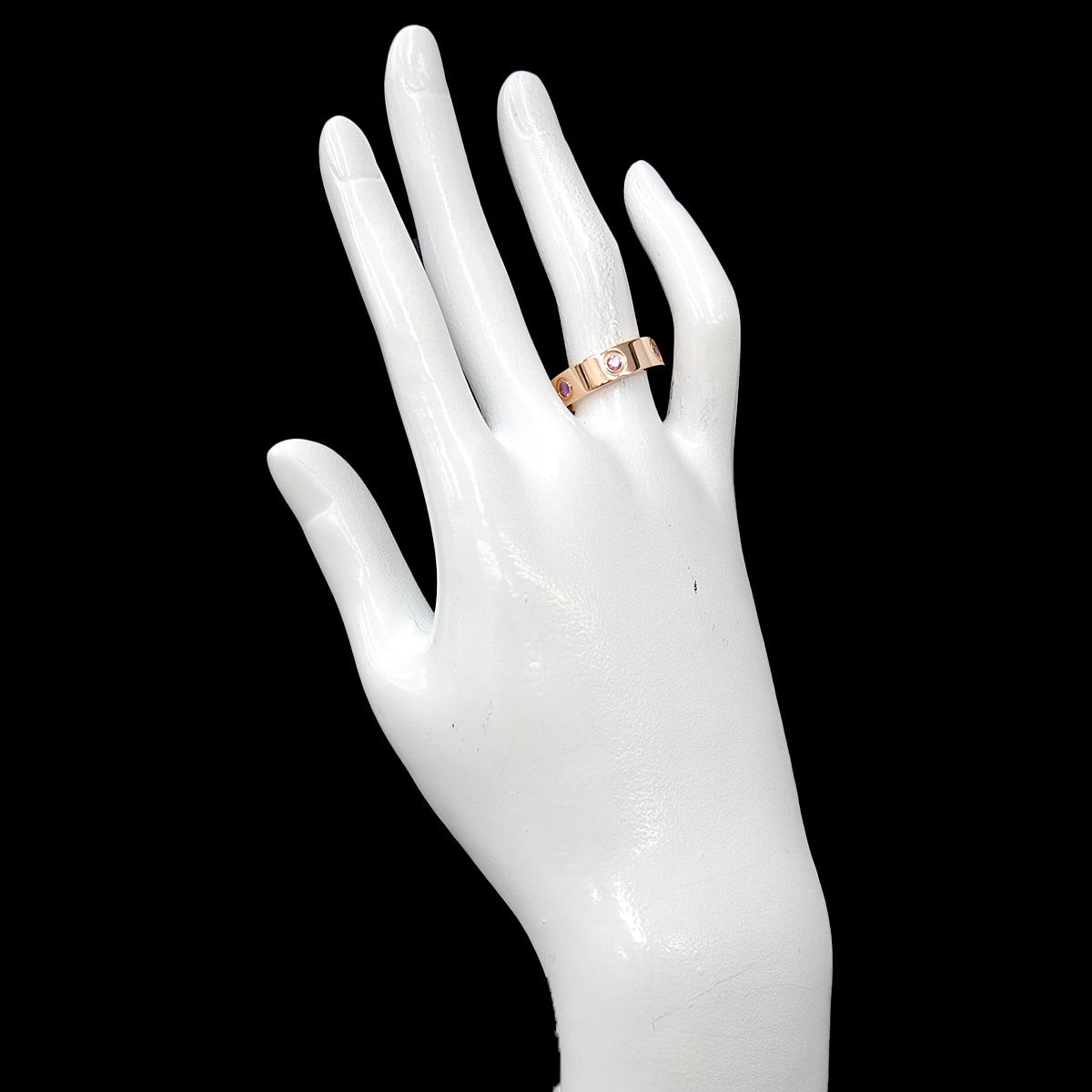 Love Multi stone Ring 18K Pink Gold 750 size52 5.5-5.75(US)