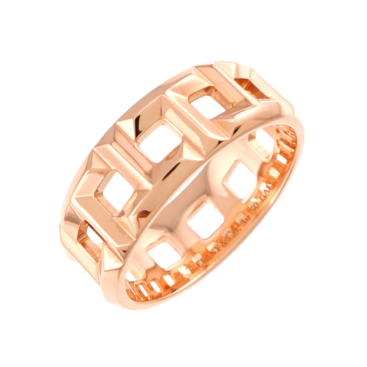 T True Wide Ring 18K PG 750 size8.75
