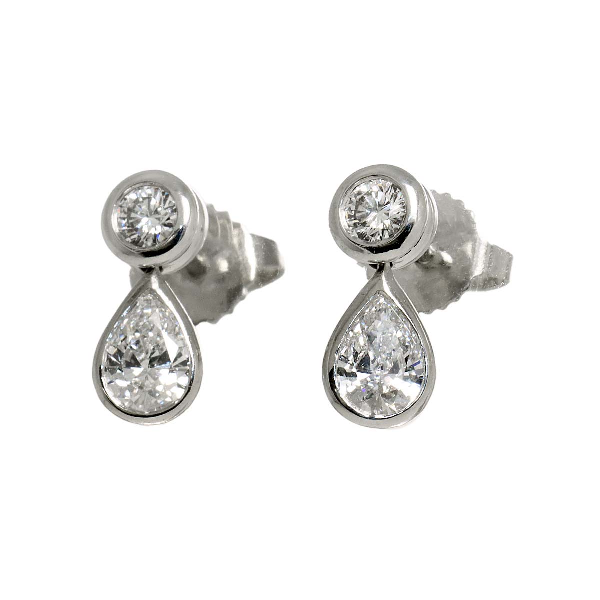 By The Yard Diamond Earrings Pierced Pt