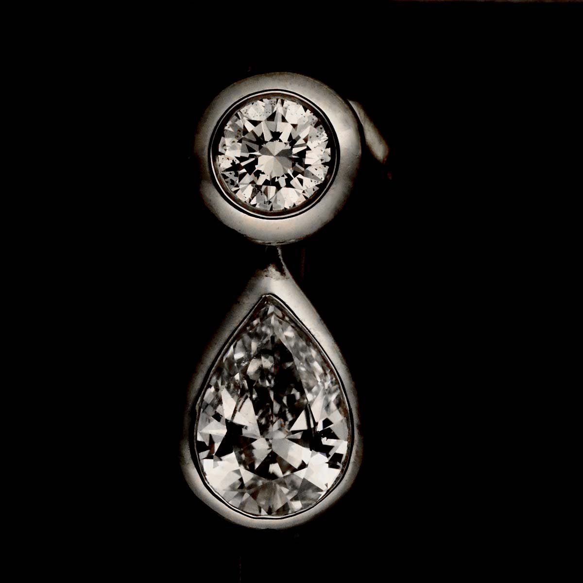 By The Yard Diamond Earrings Pierced Pt