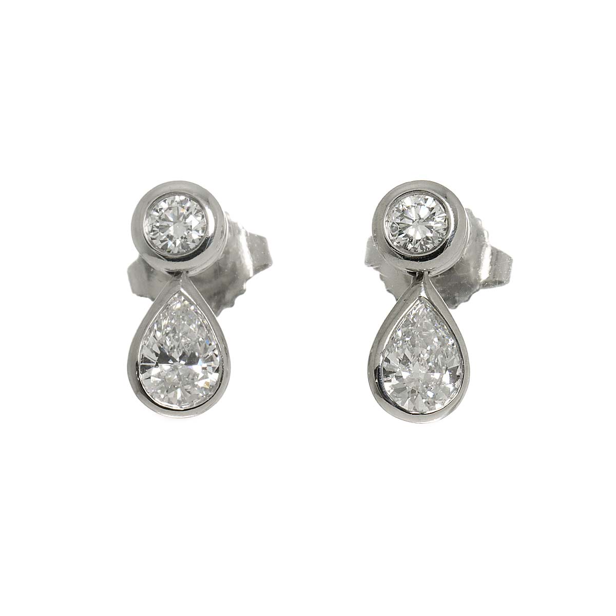 By The Yard Diamond Earrings Pierced Pt