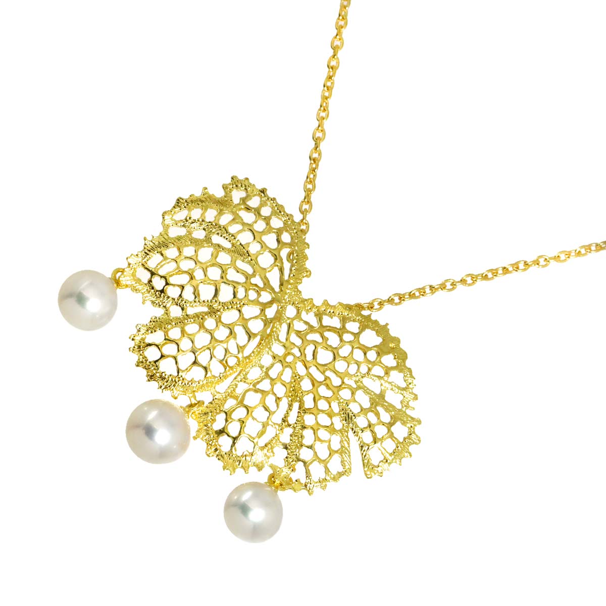 Akoya Pearl 6.9-6.3mm Necklace 18K YG 750