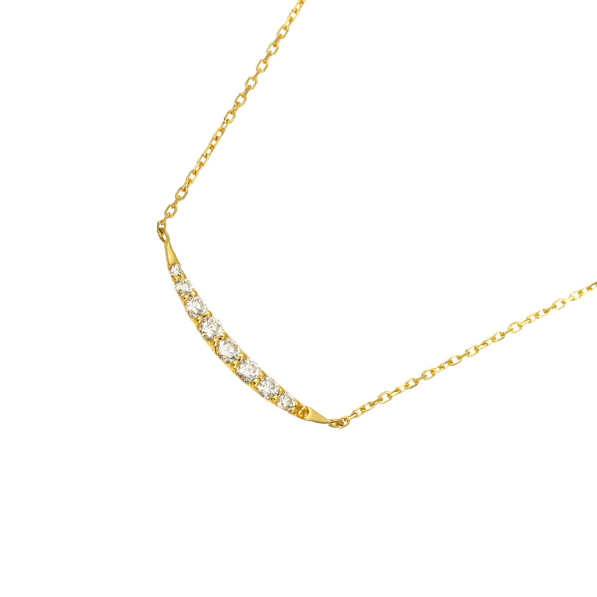 Diamond 0.22ct Necklace 18K YG 750