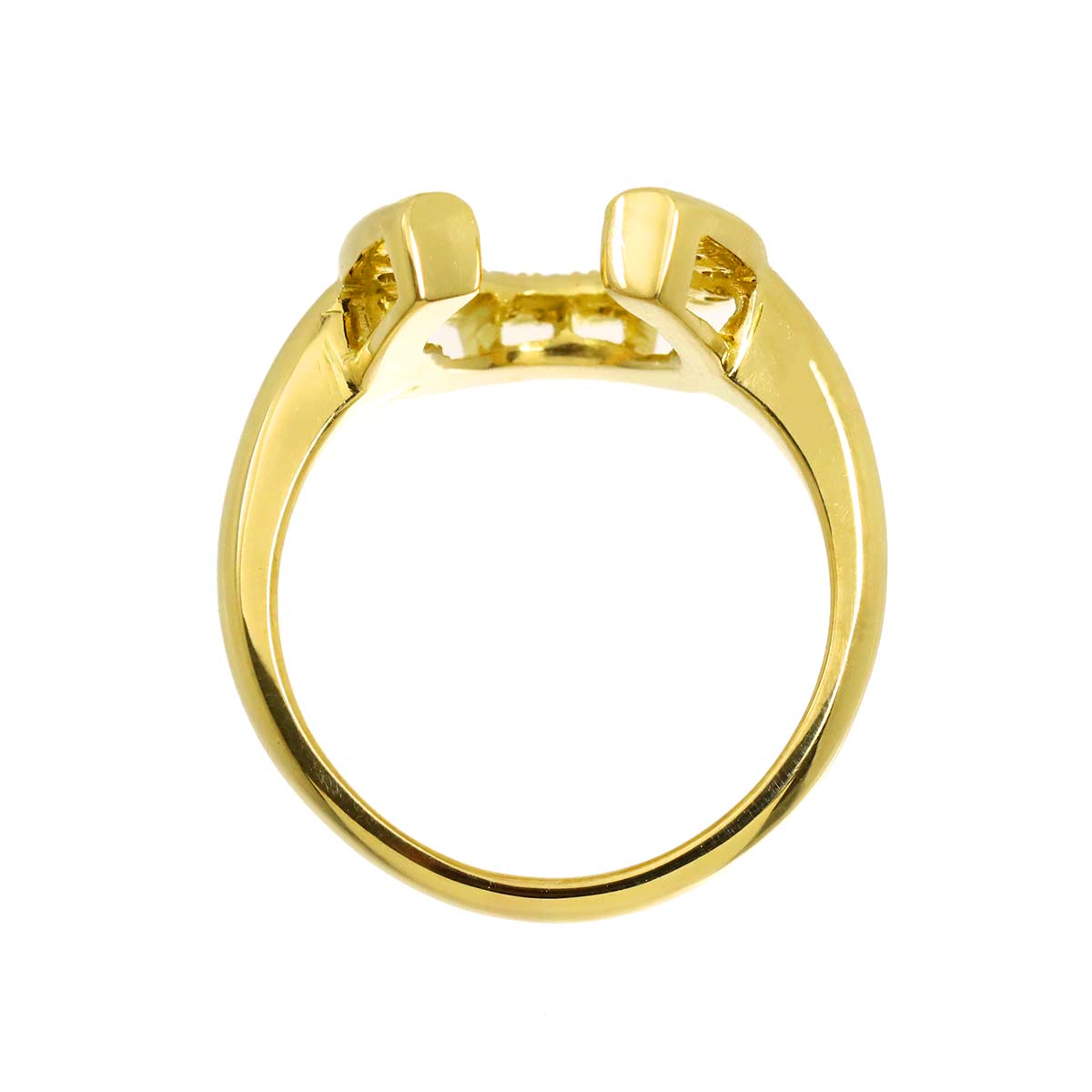 Diamond 0.30ct Ring 18K YG Yellow Gold 750 Size7.5(US)