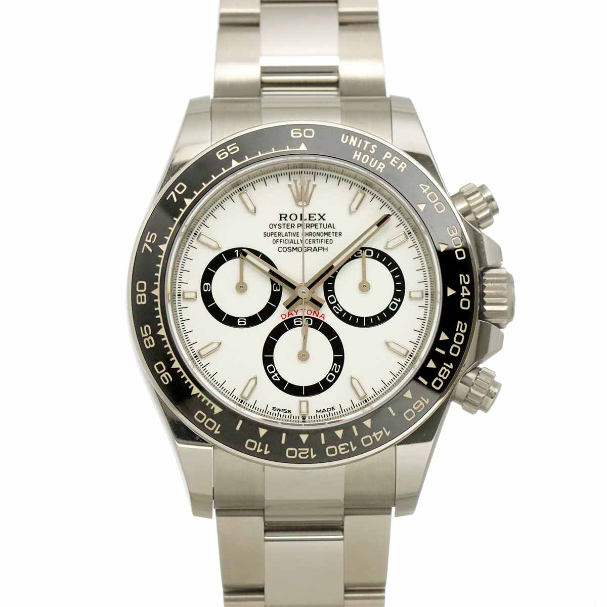 Daytona 126500LN Serial Random Chronograph White Dial Mens