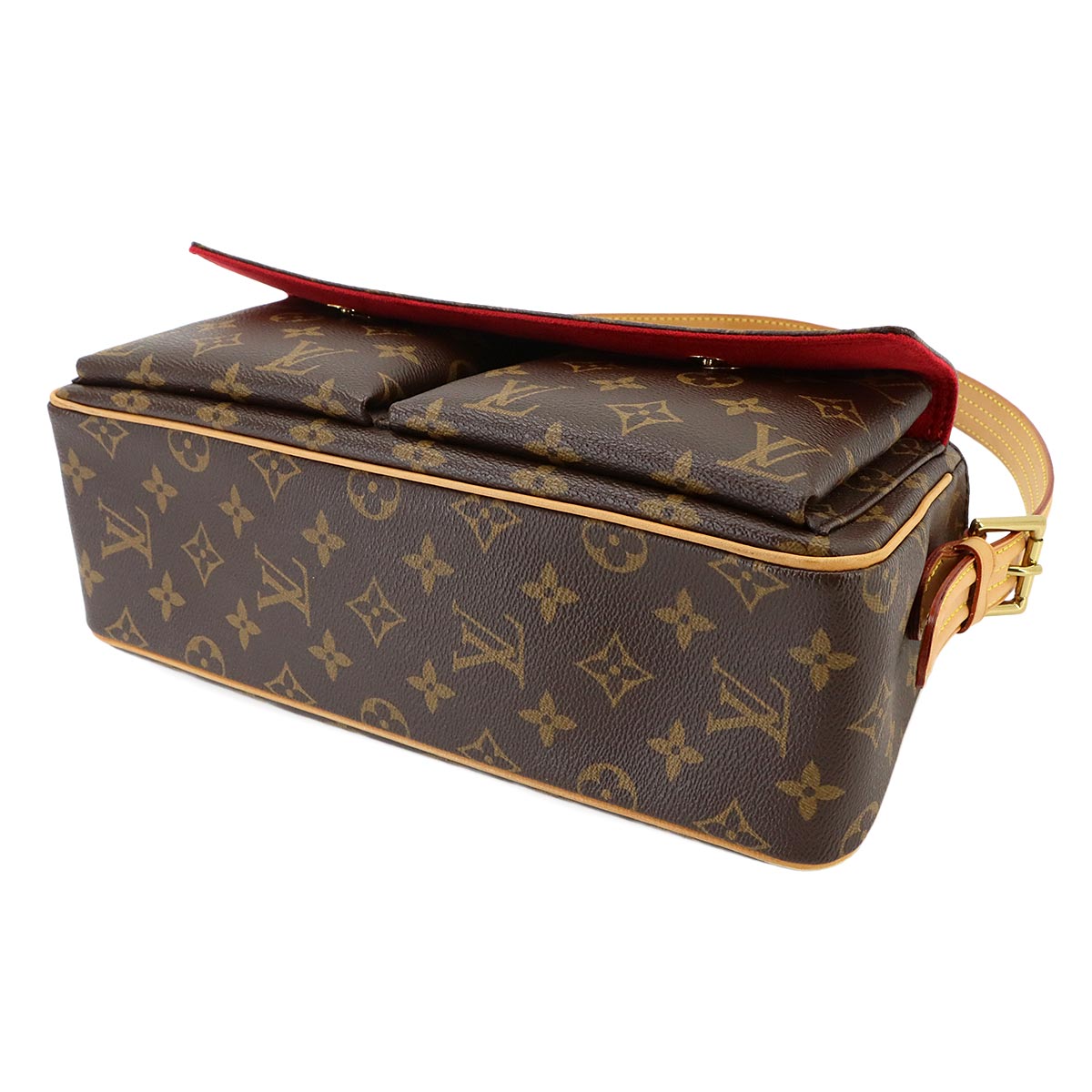 Monogram Viva Cite MM Shoulder Bag Brown M51164 Purse