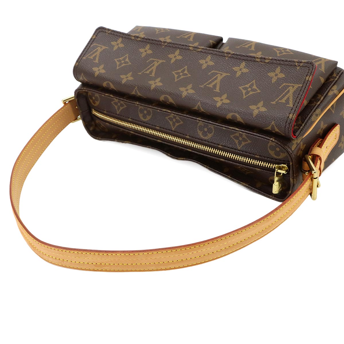 Monogram Viva Cite MM Shoulder Bag Brown M51164 Purse