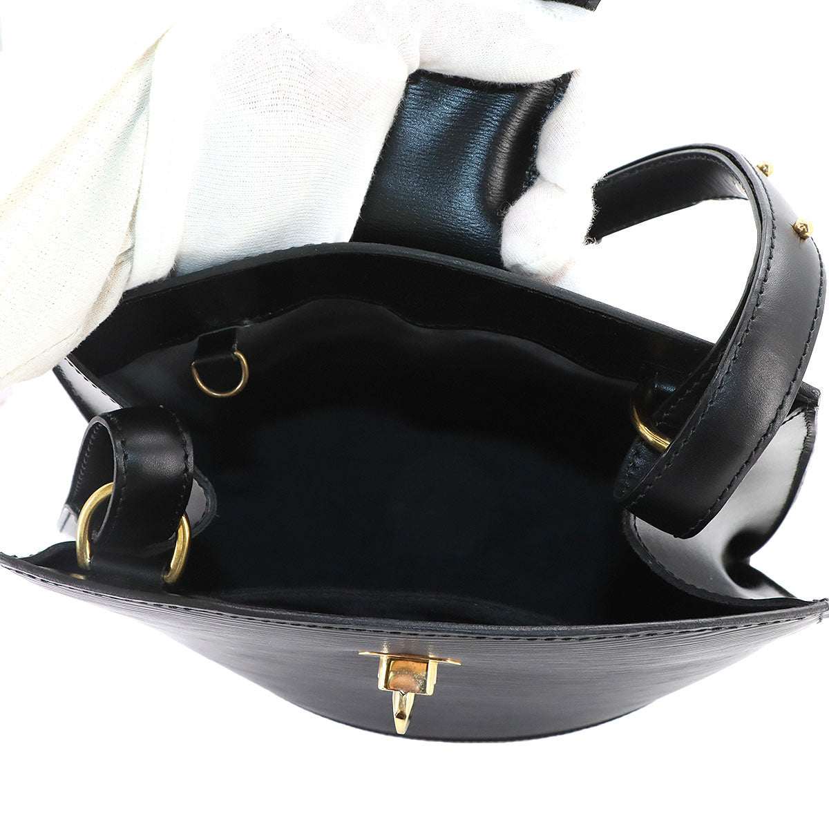 Epi Cluny Shoulder Bag Leather Noir M52252 Purse