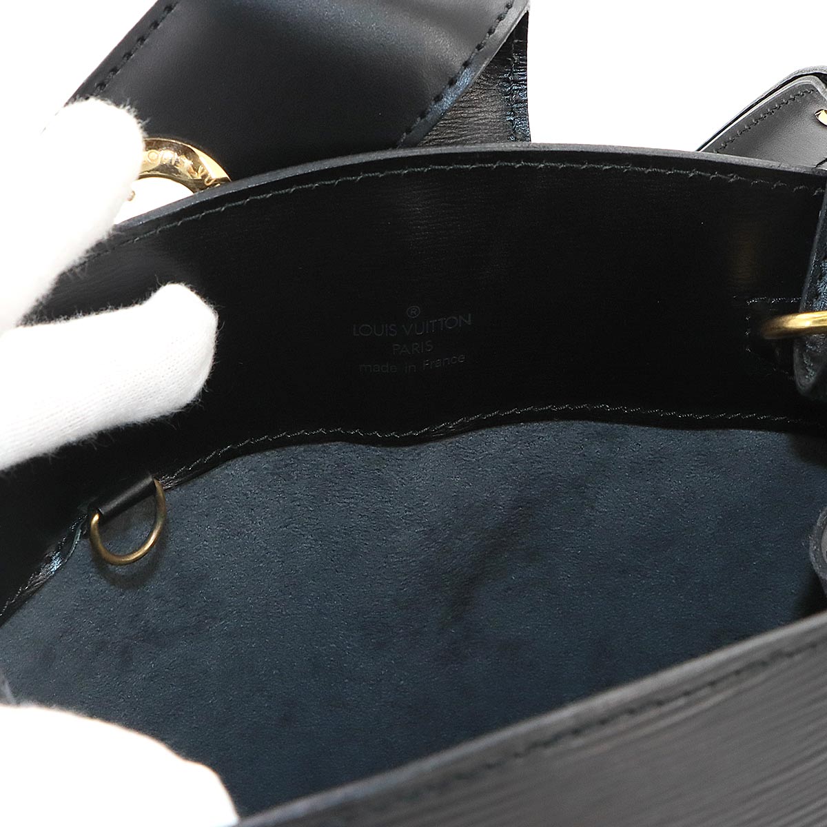 Epi Cluny Shoulder Bag Leather Noir M52252 Purse