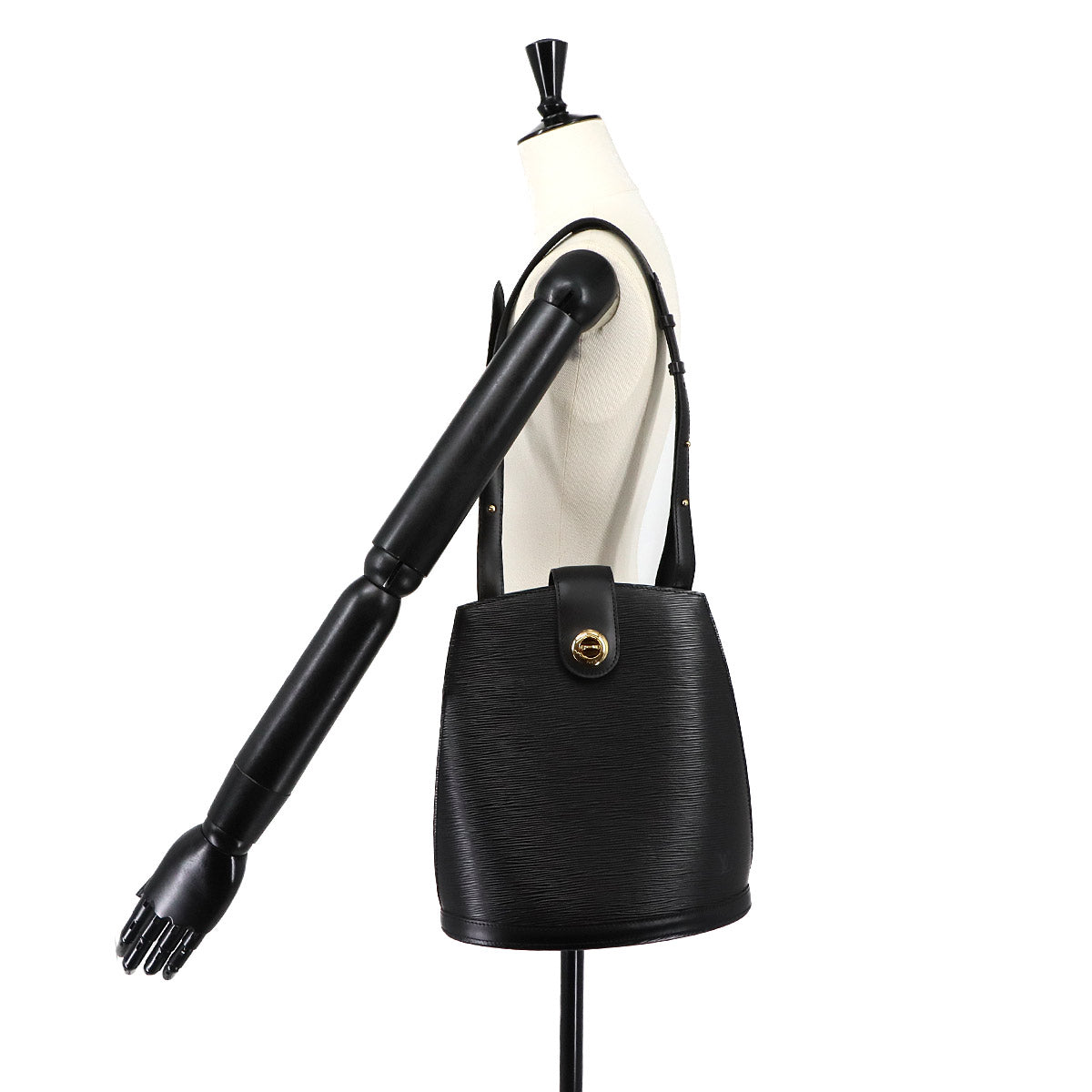 Epi Cluny Shoulder Bag Leather Noir M52252 Purse