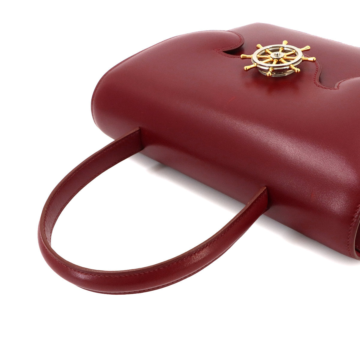 Frigate Hand Bag Boxcalf Rouge H Purse