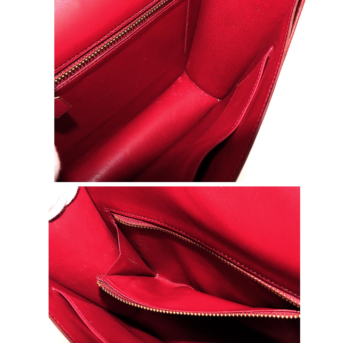 Frigate Hand Bag Boxcalf Rouge H Purse
