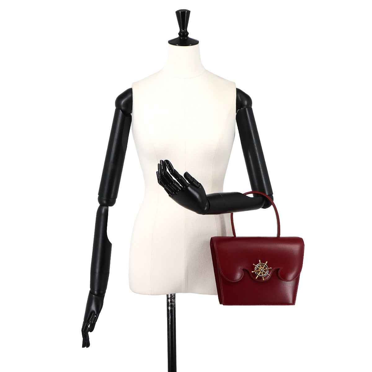 Frigate Hand Bag Boxcalf Rouge H Purse