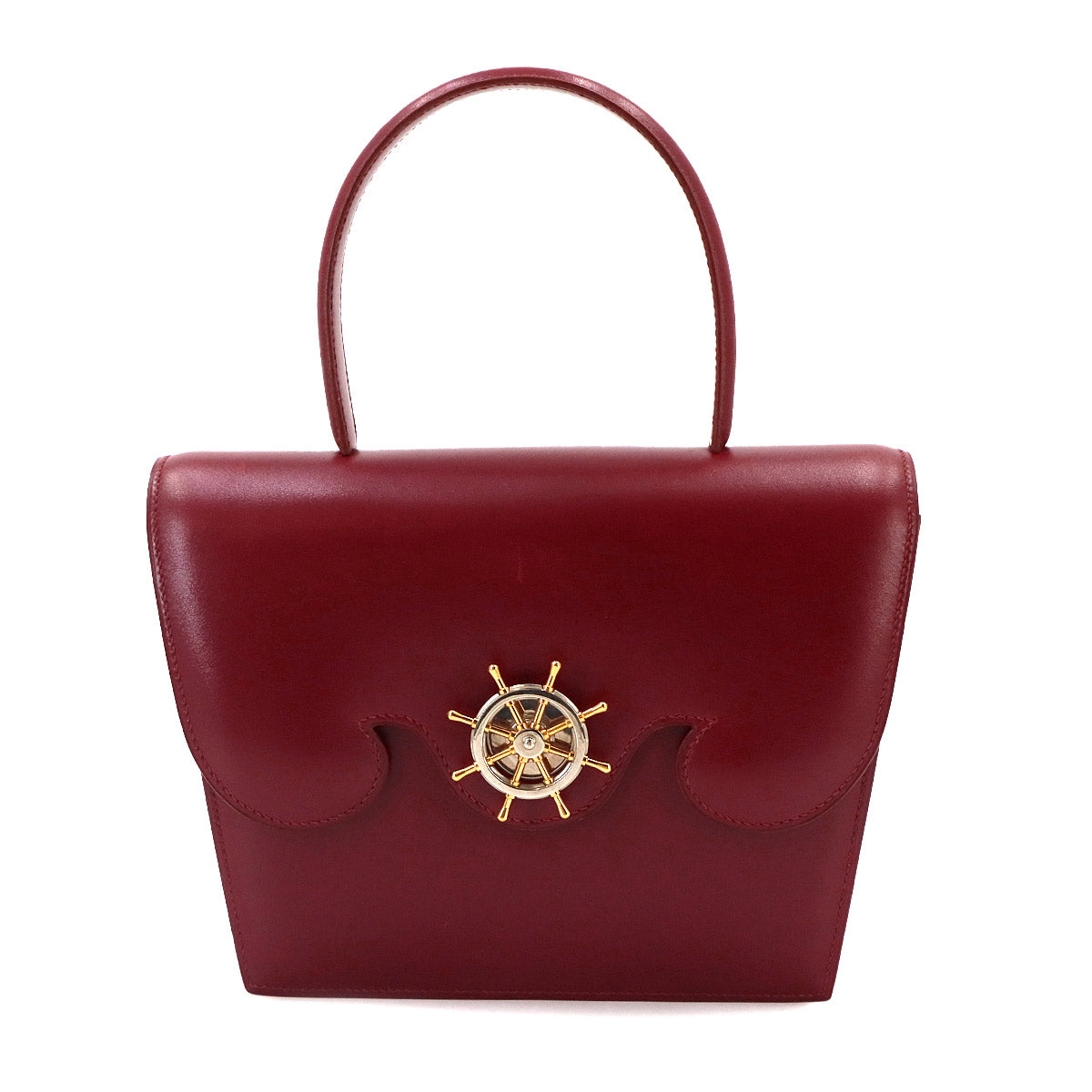 Frigate Hand Bag Boxcalf Rouge H Purse