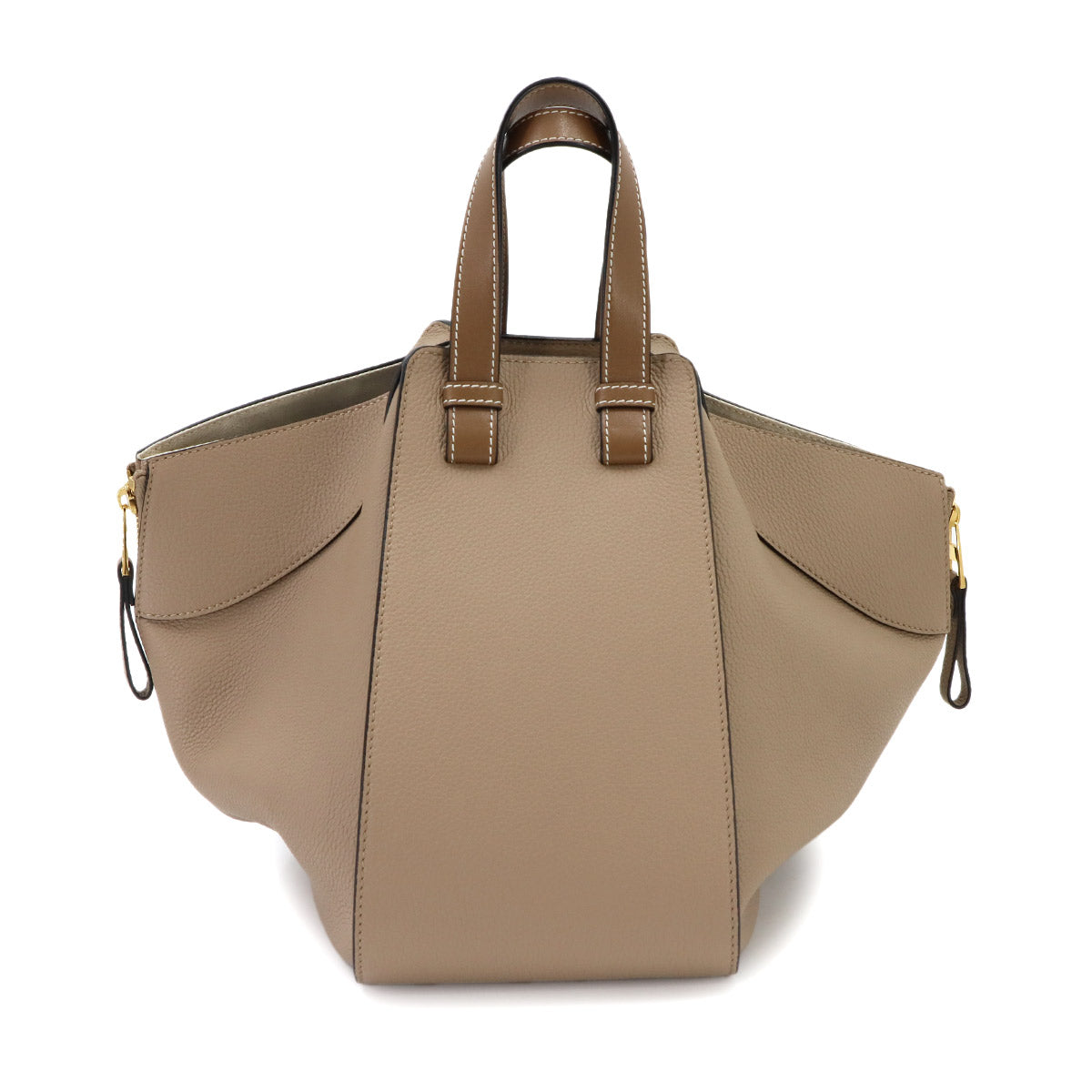 Hammock Small Hand Shoulder Bag Leather Beige Brown A538S35X51