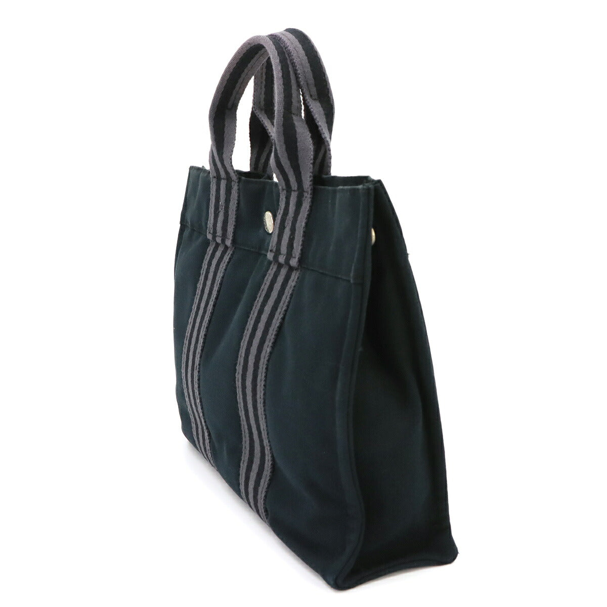 Fourre Tout PM Tote Bag Canvas Black Gray Unisex Purse