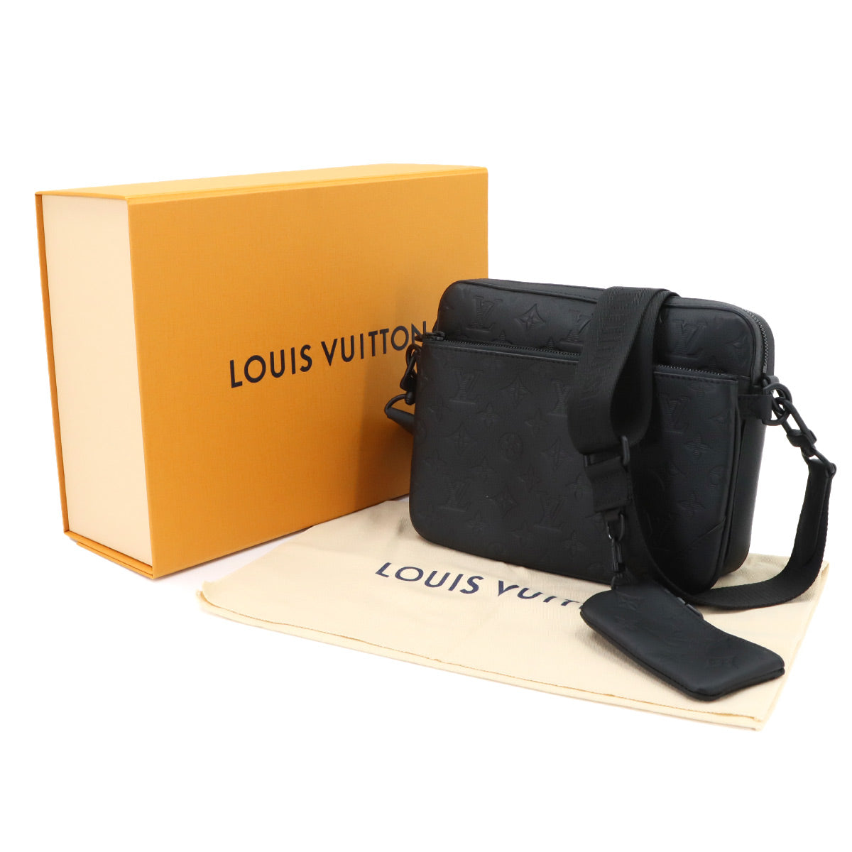 Monogram Shadow Trio Messenger Shoulder Bag Noir M46602