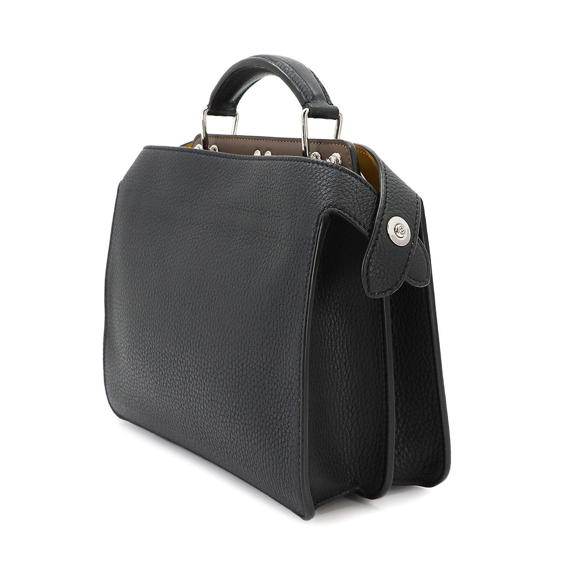 Peekaboo Iseeu Mini Hand Shoulder Bag Leather Black 7VA530 Purse