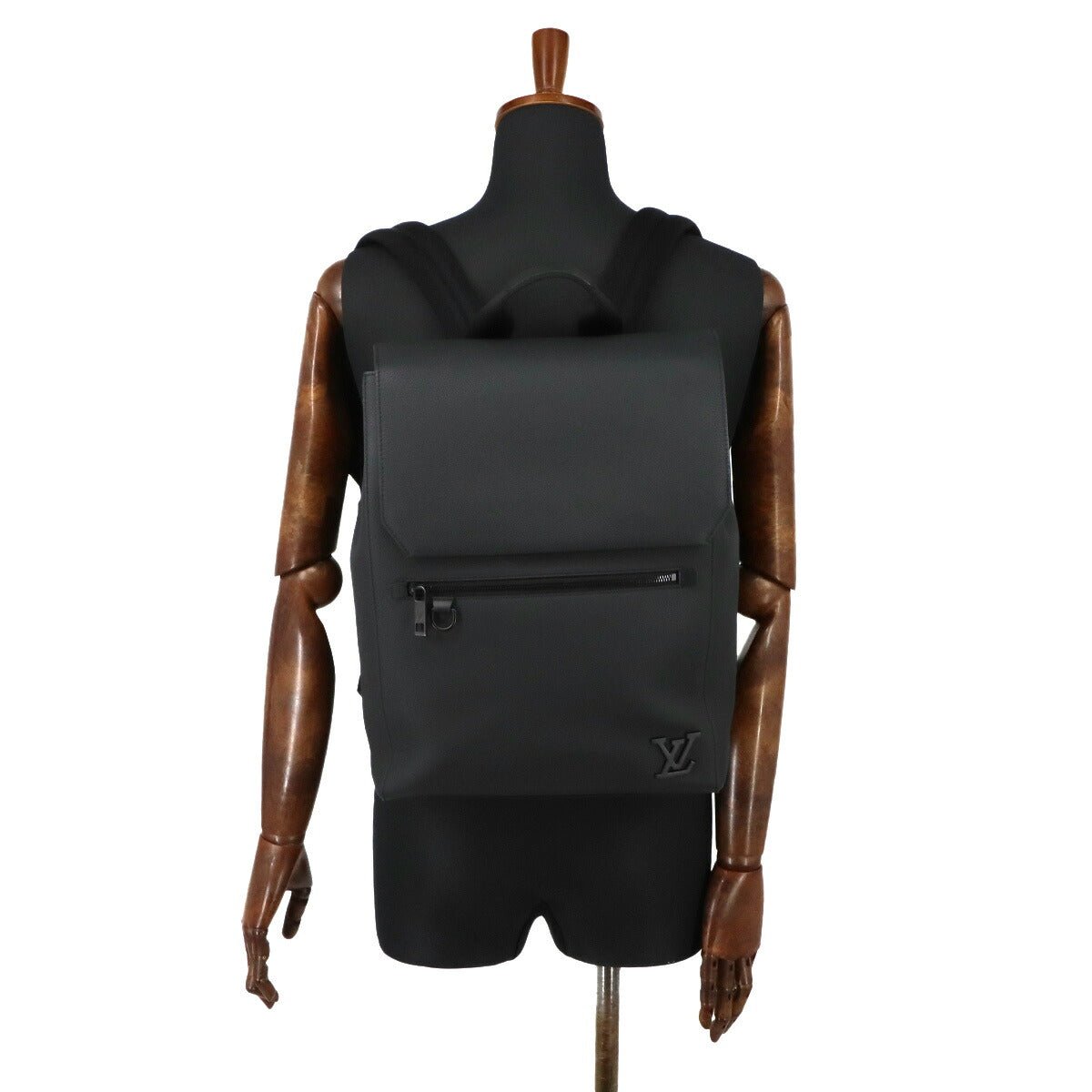 Aerogram Fastline Backpack Leather Black M21367 Purse