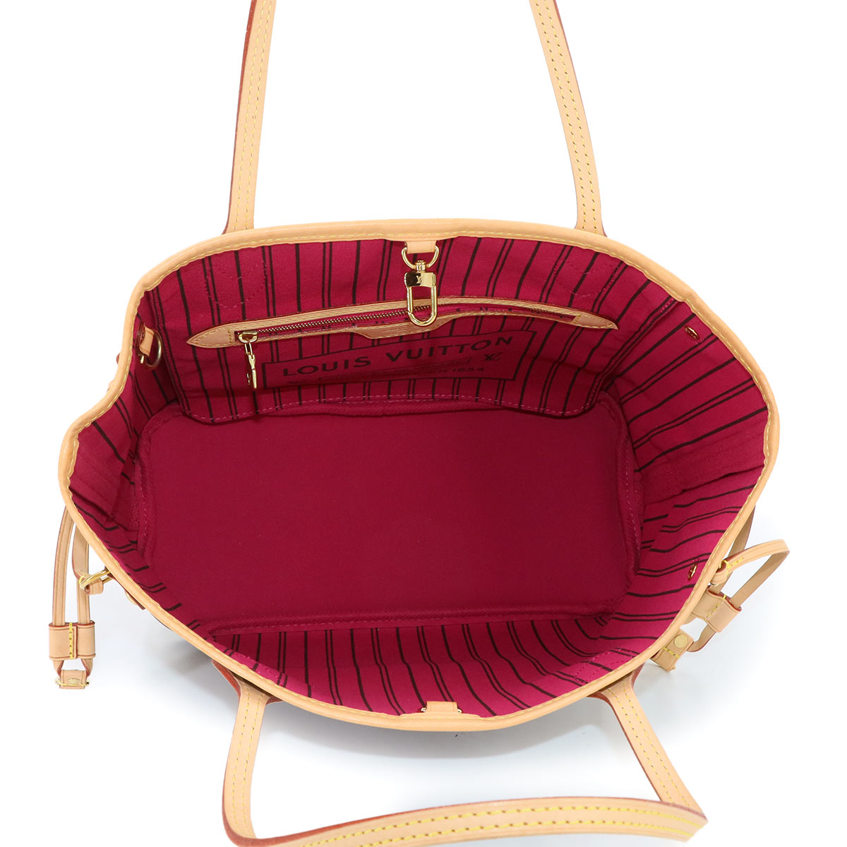 Monogram Neverfull PM Tote Bag Brown Pivoine M41245