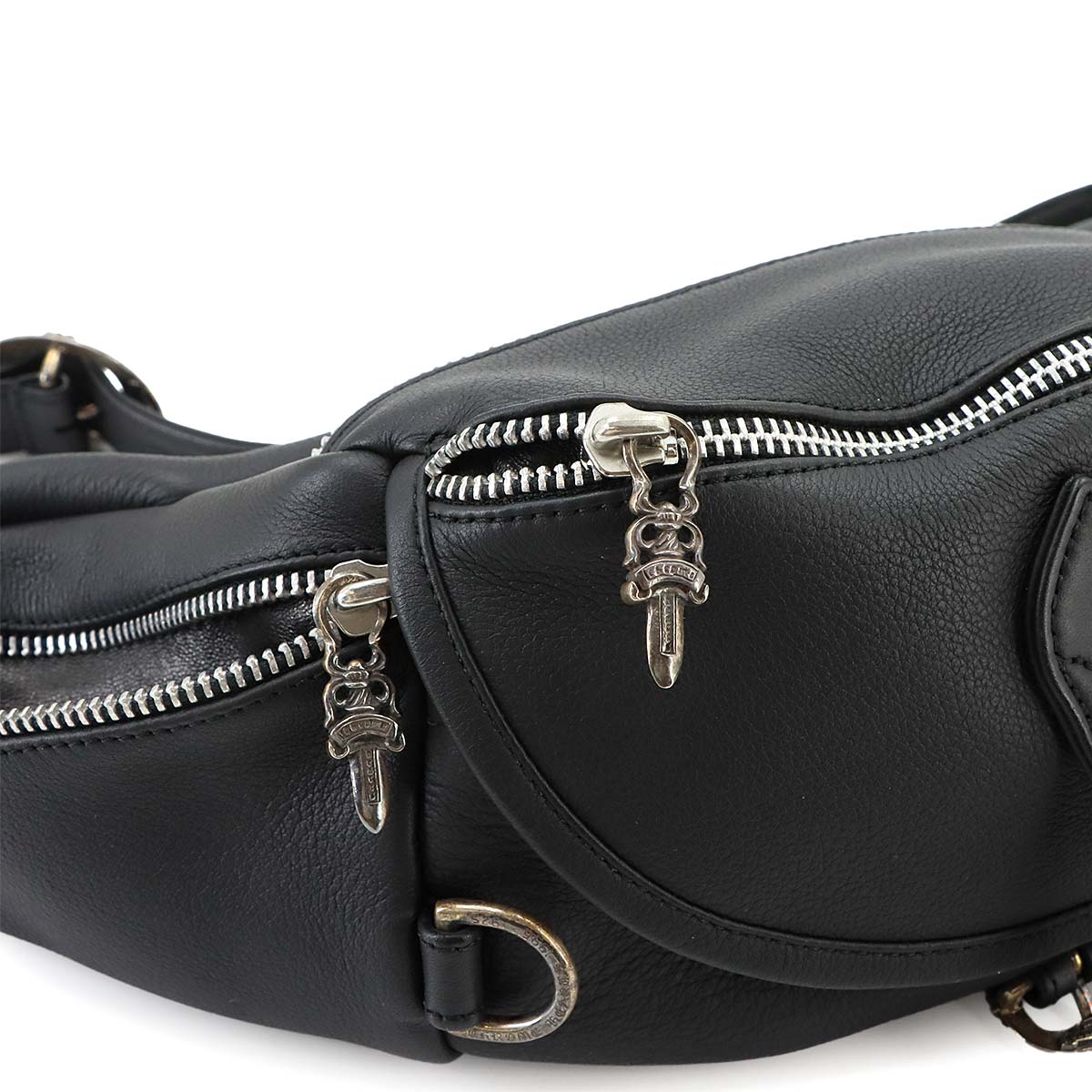 Snut Pack #1 Large Crossbody Bag Leather Black