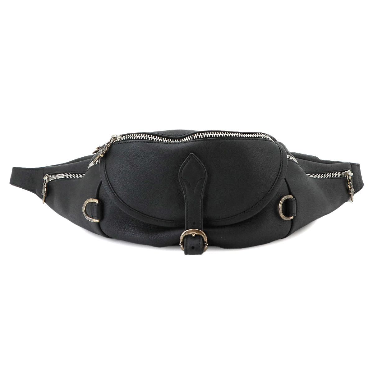 Snut Pack #1 Large Crossbody Bag Leather Black