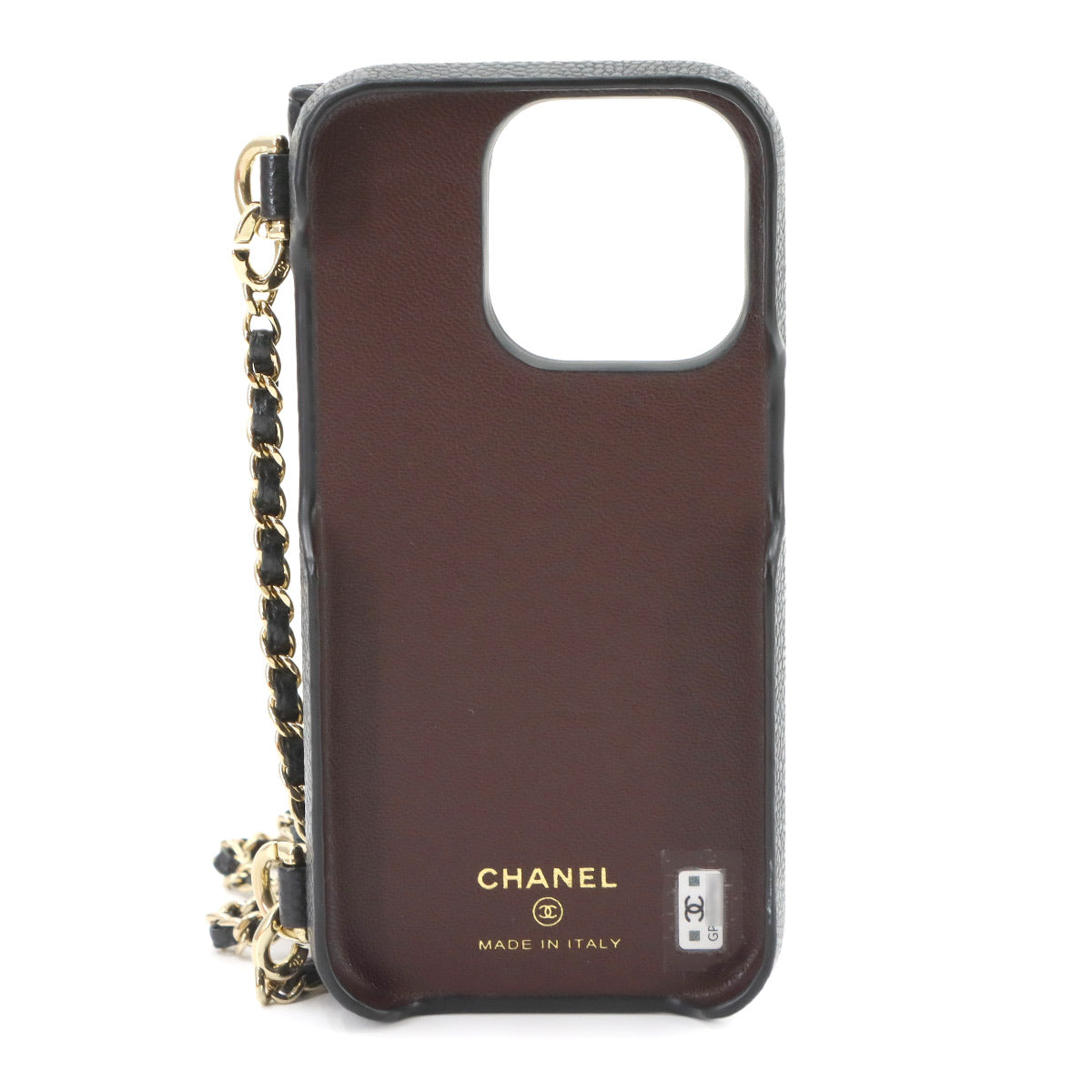 Matelasse iPhone 14 PRO Case Leather Black