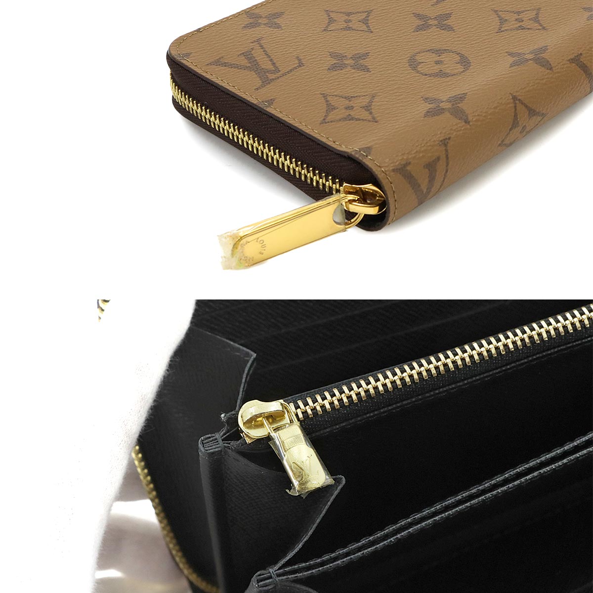 Monogram Reverse Zippy Wallet Brown M82444 Purse