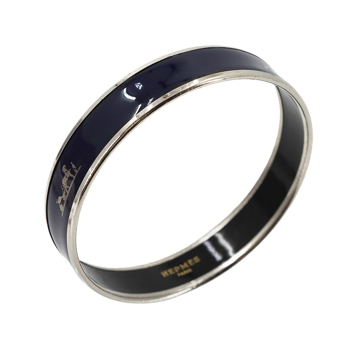 Email Bracelet Bangle Navy Silver 62 Accessory