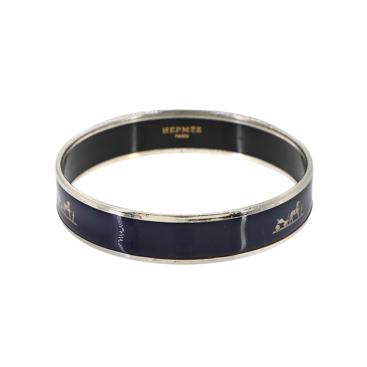 Email Bracelet Bangle Navy Silver 62 Accessory