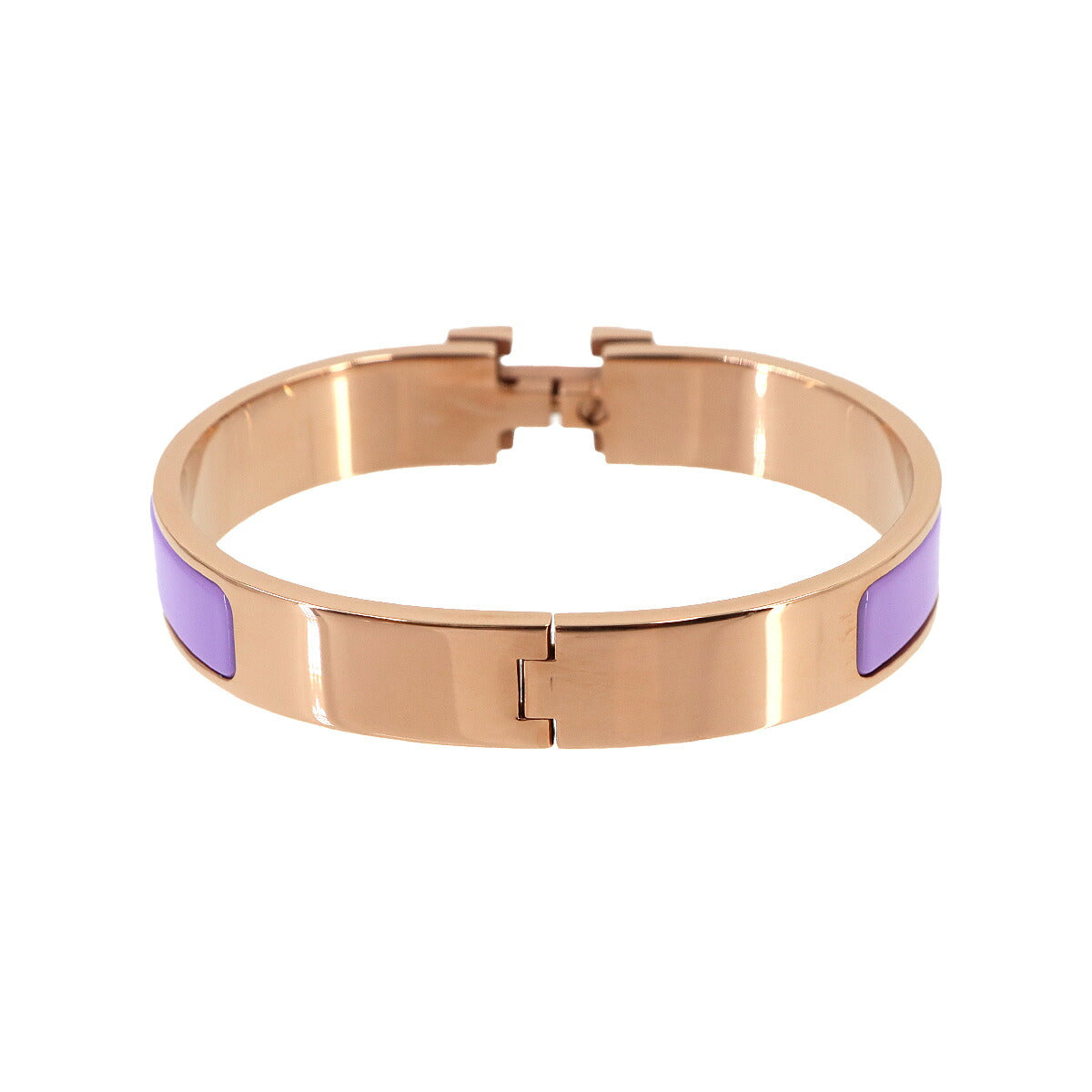 Clic H GM Bangle Bracelet Lilac Rose Gold Accessory
