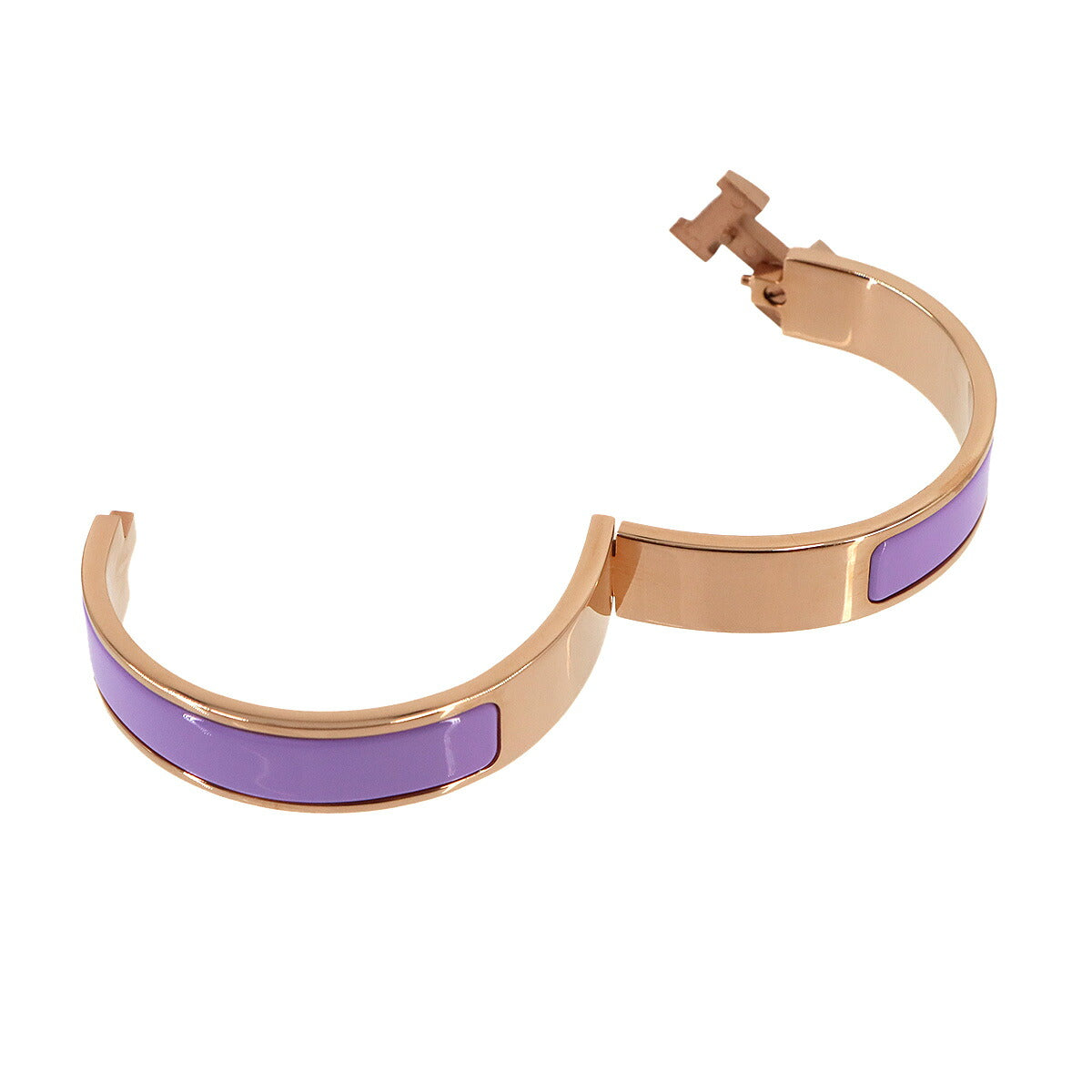 Clic H GM Bangle Bracelet Lilac Rose Gold Accessory
