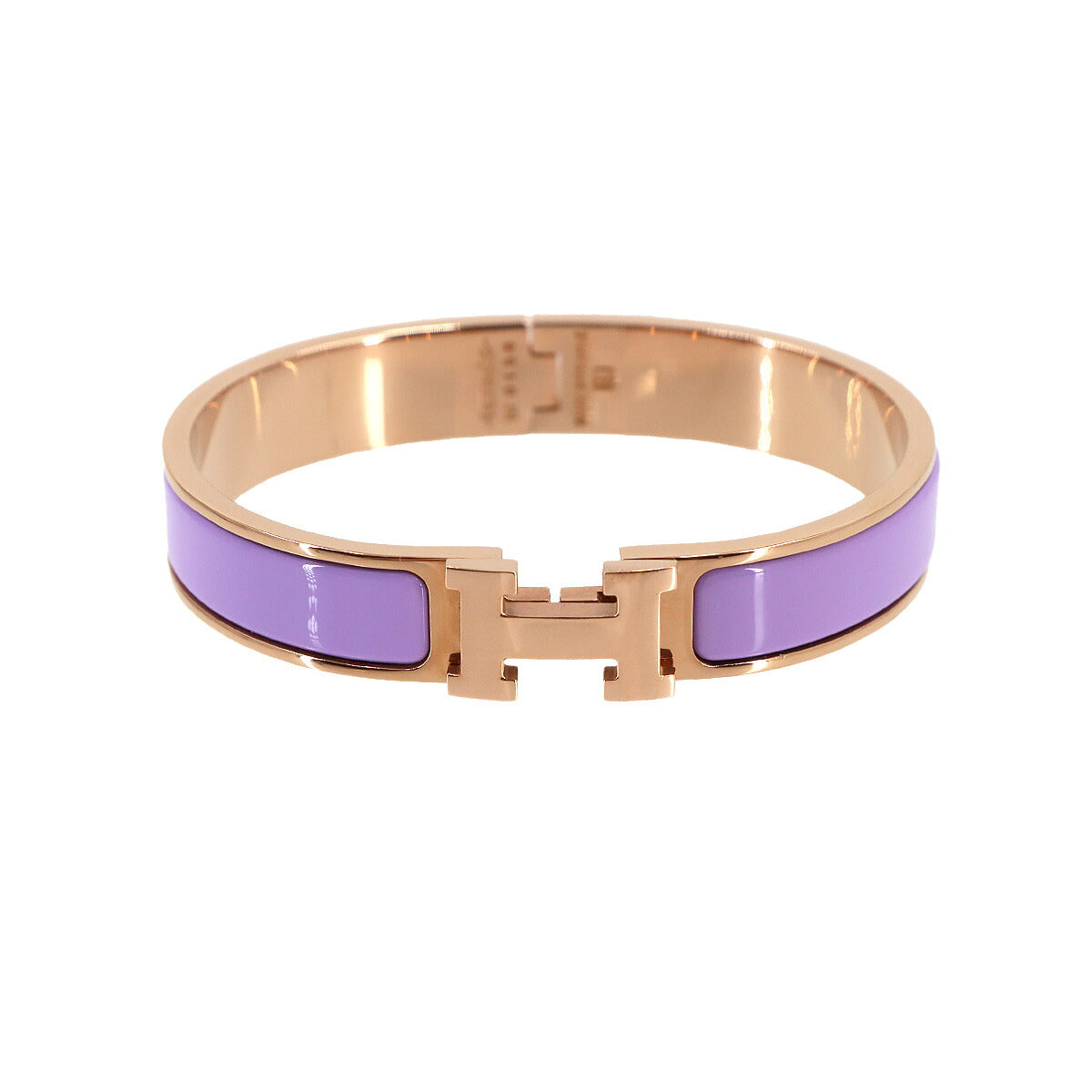Clic H GM Bangle Bracelet Lilac Rose Gold Accessory