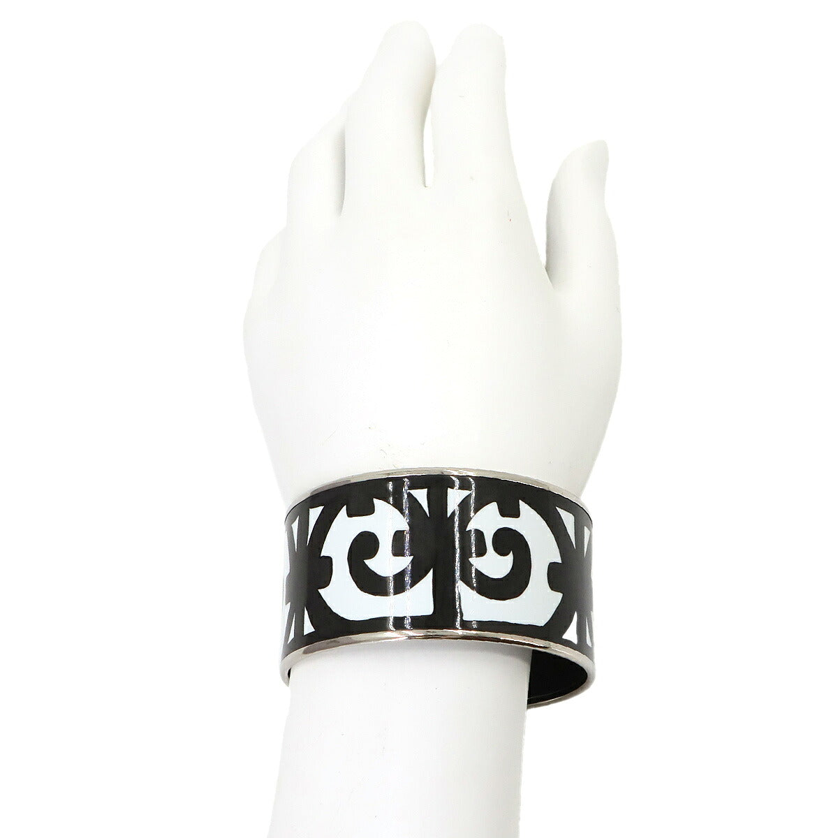 Email TGM Bracelet Bangle White Black Silver Accessory