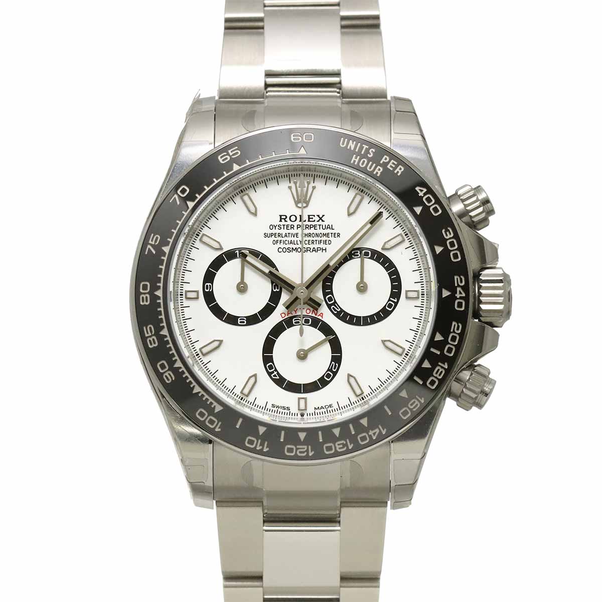 Daytona 126500LN Serial Random Chronograph White Dial Mens