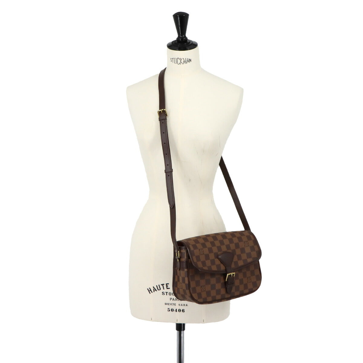 Damier Sologne Shoulder Bag Ebene N48079 Purse