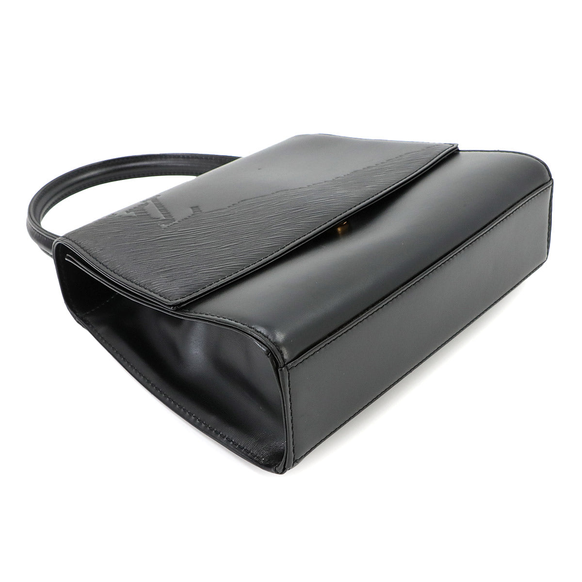 Egee Opera Athens Hand Bag Leather Noir M63902 Vintage