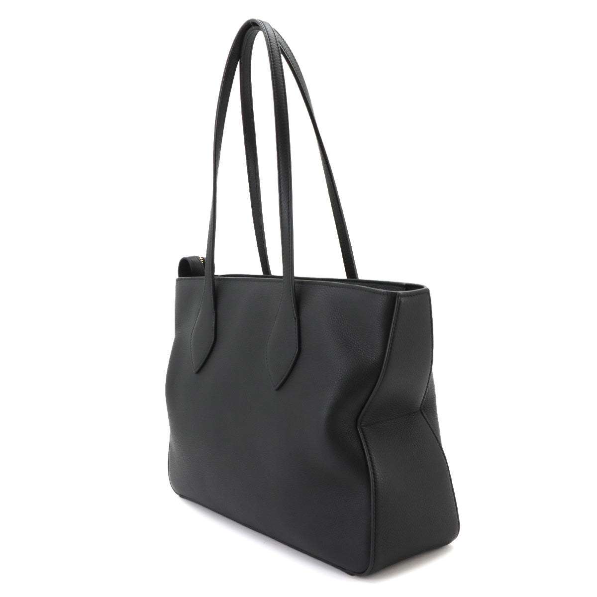 Tote Bag Leather Nero 217533 Black Purse