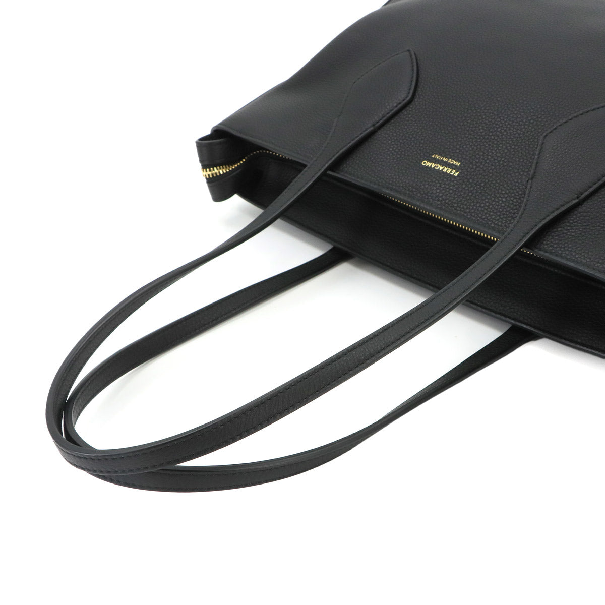 Tote Bag Leather Nero 217533 Black Purse