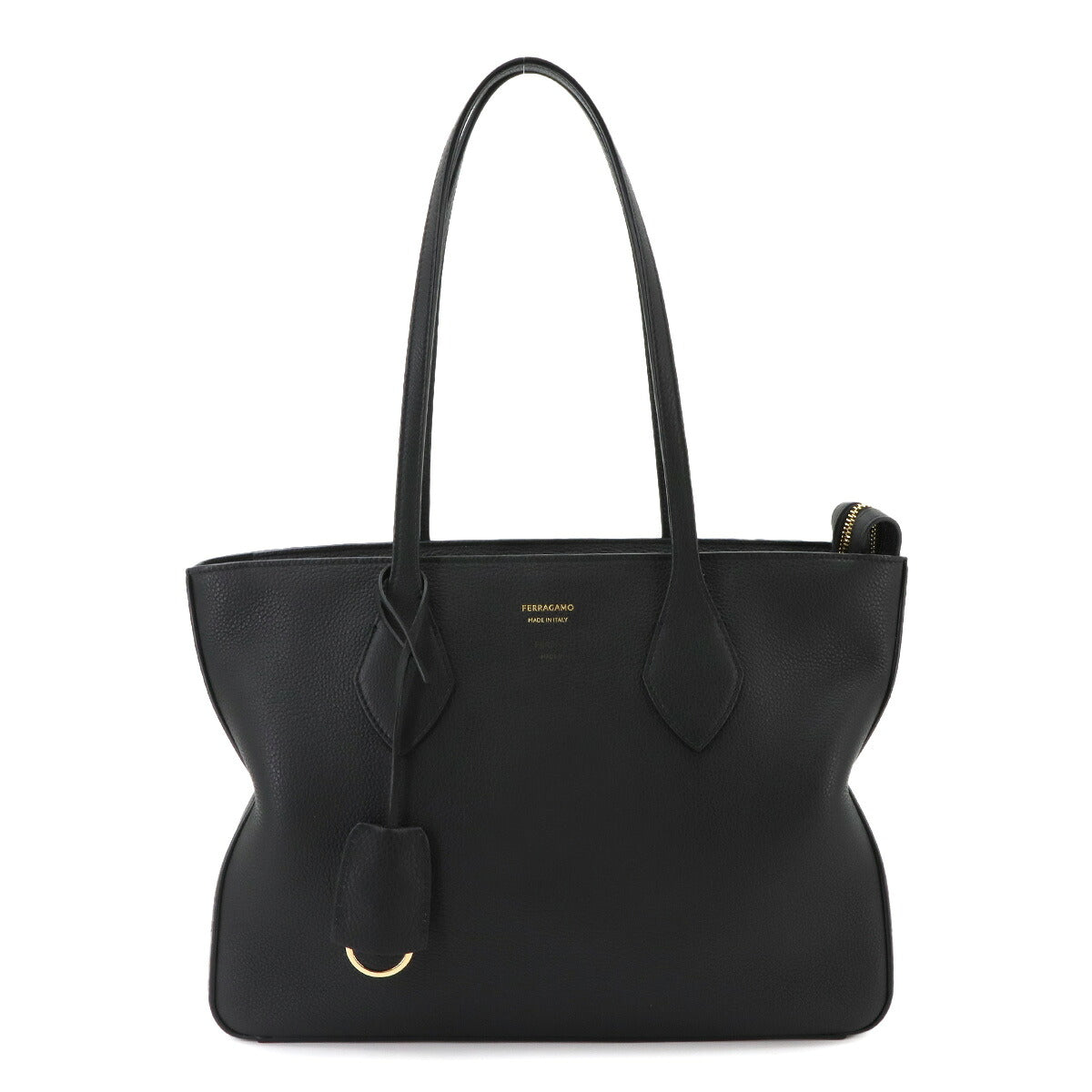 Tote Bag Leather Nero 217533 Black Purse