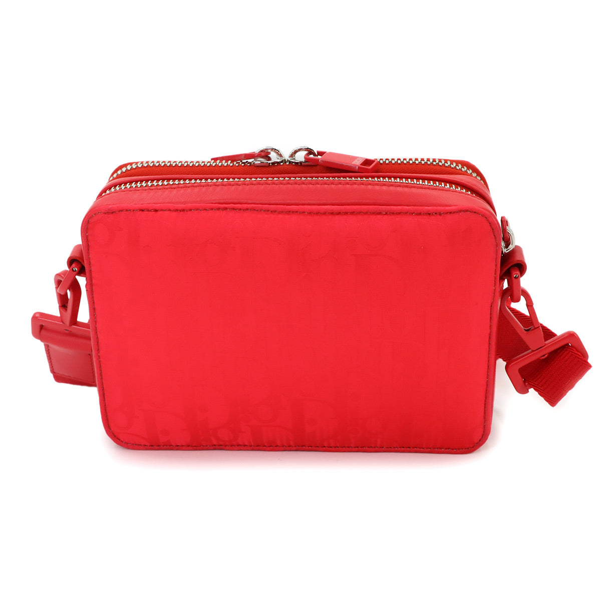ERL Collab Mirage Quilting Shoulder Bag Nylon Red Purse