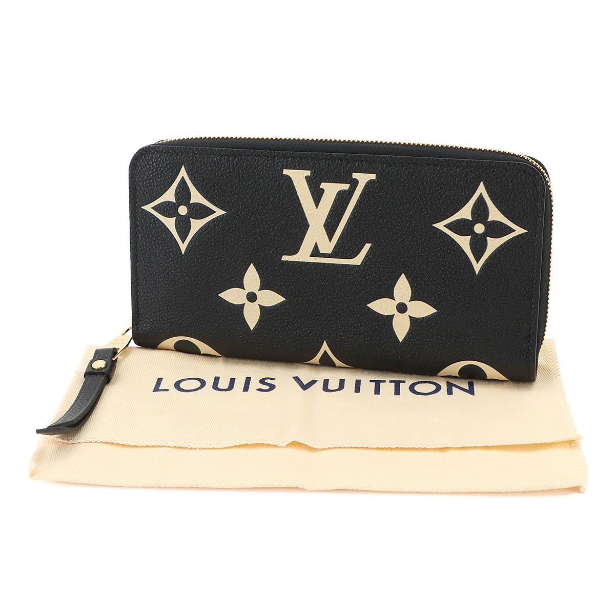 Bicolor Monogram Empreinte Zippy Wallet Leather M80481