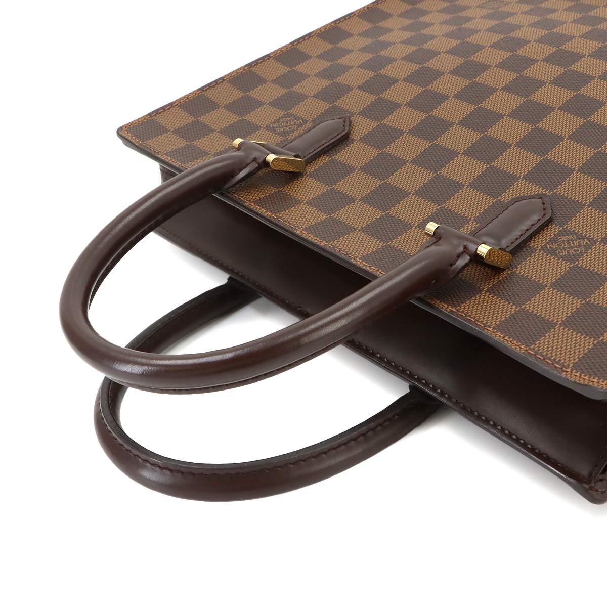 Damier Venice PM Tote Bag Ebene N51145 Brown Purse