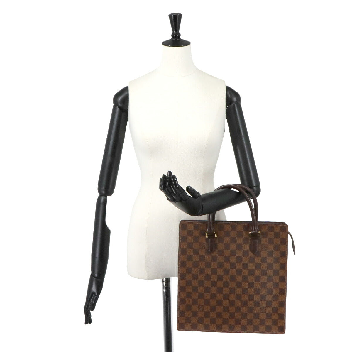 Damier Venice PM Tote Bag Ebene N51145 Brown Purse