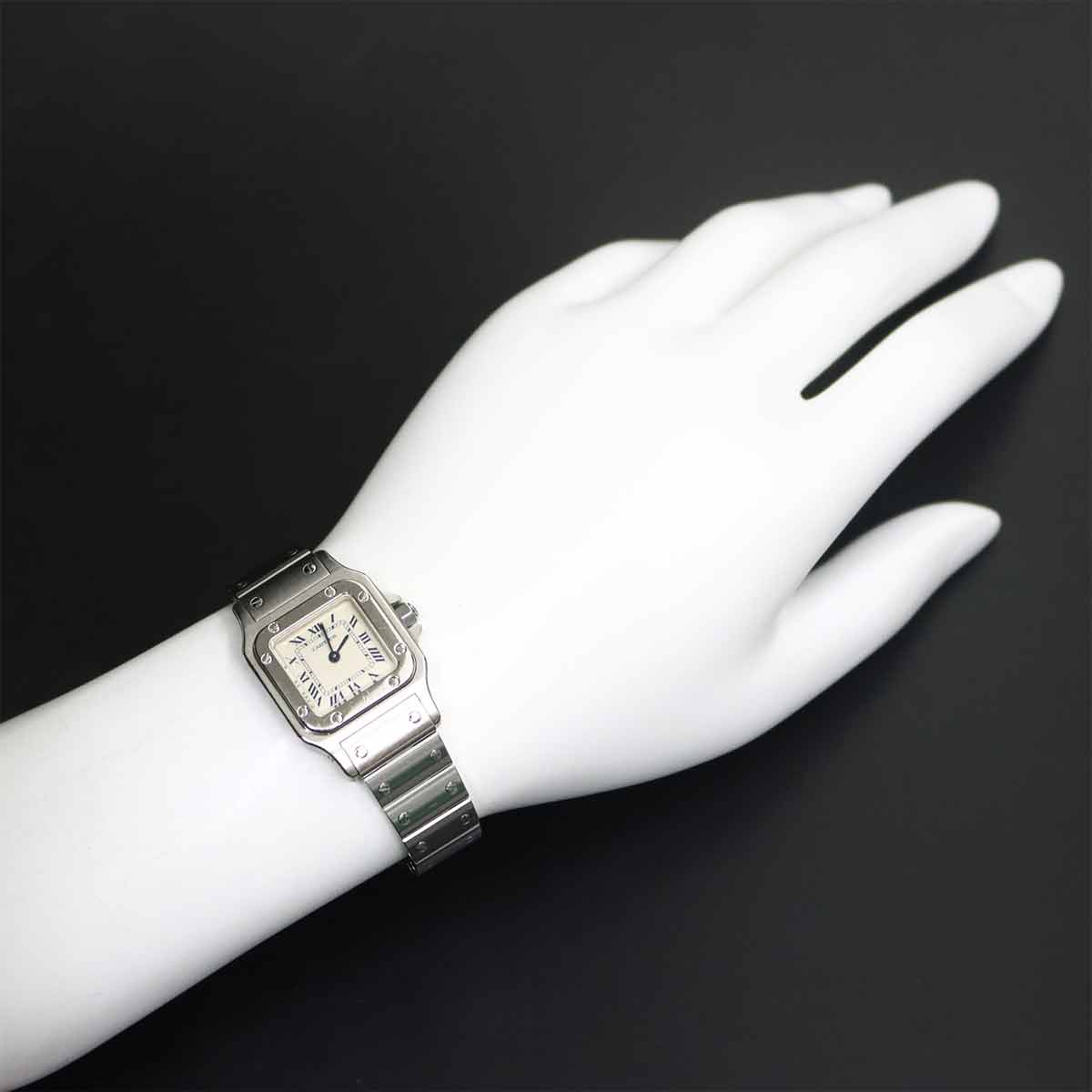 Santos Galbee SM W20017D6 Quartz Cream Dial Ladies Watch