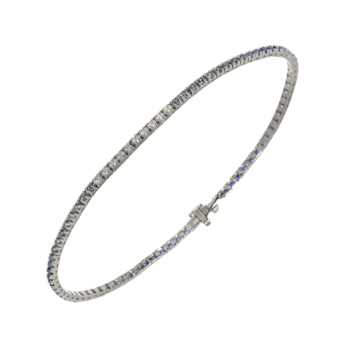 Timeless Classico Sapphire Diamond Bracelet 18K WG 750